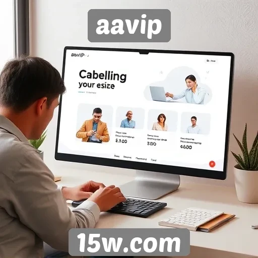 Análise da interface do usuário do site aavip